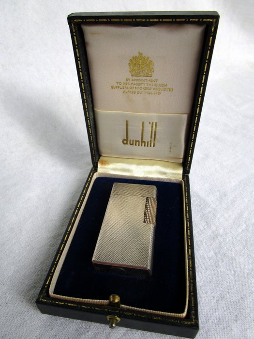 Silver Plated Alfred Dunhill 70 Rollagas Lighter in original box
