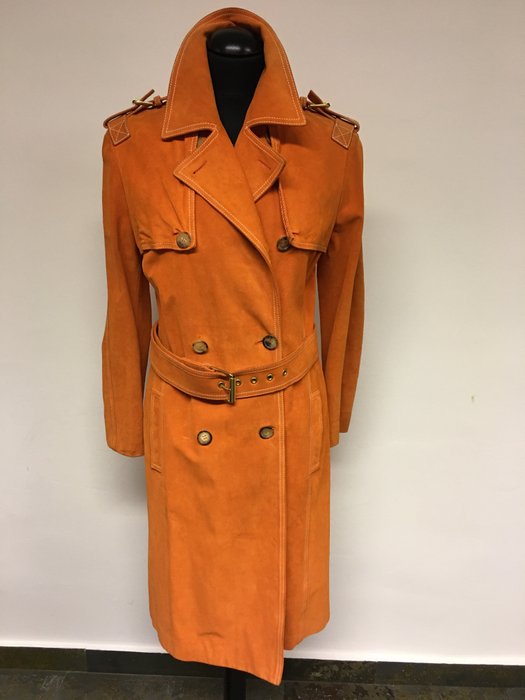 michael kors leather trench
