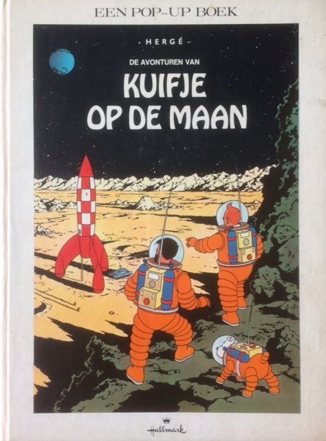 Kuifje - Pop-up boek - Kuifje op de maan - Copertă tare - (1970)
