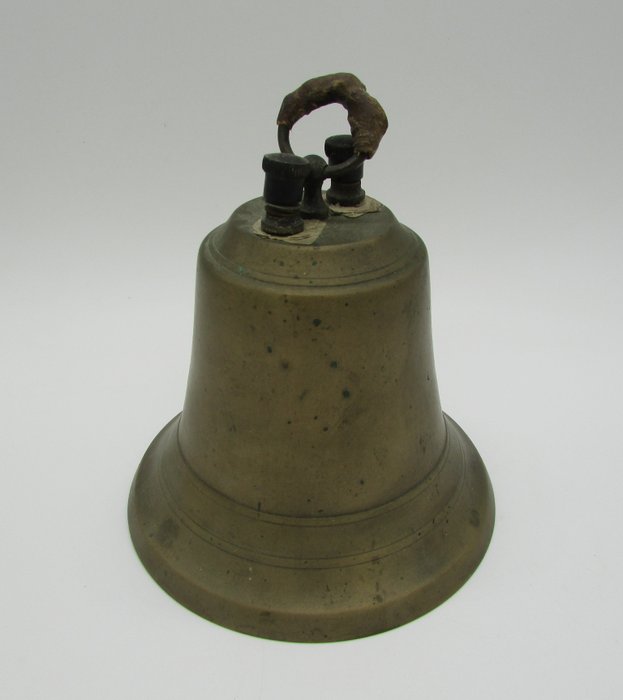Old bronze electric bell
