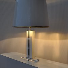High Chic Plexiglas Chrome Metal Catawiki, Meina Crystal Table Lamps
