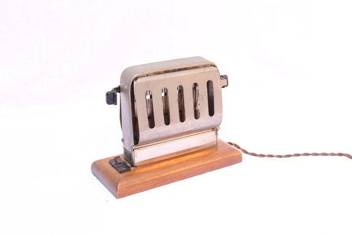 vintage nickel JURA toaster - Switzerland - 1950