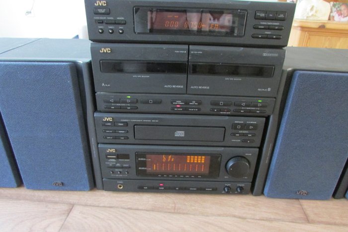 JVC -Compact Component System MX-50 with Remote control & 4 JVC Speakers UX-B1001
