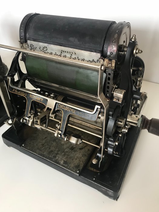 Rotary Cyclostyle no.6 - Gestetner - Staal - 1900-1924