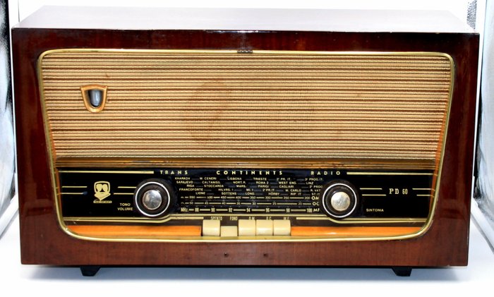Radio Trans Continents (Prandoni); Milan, Treviglio Model PD60 valvular - year: 1960/1961