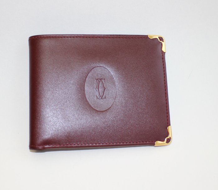 Cartier Brown Men Leather Wallet New 