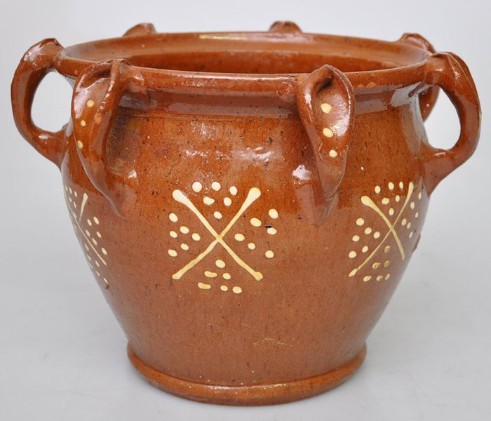 Large earthenware pot with 7 ears