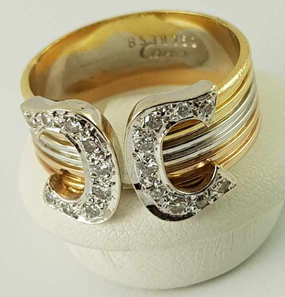 cartier double c ring