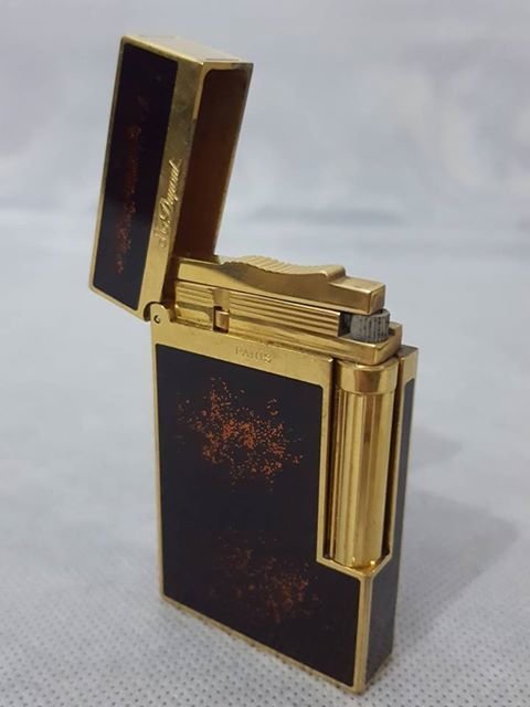 Laque de Chine & gold inclusions, S.T. Dupont Lighter  - France 70’s / 80’s