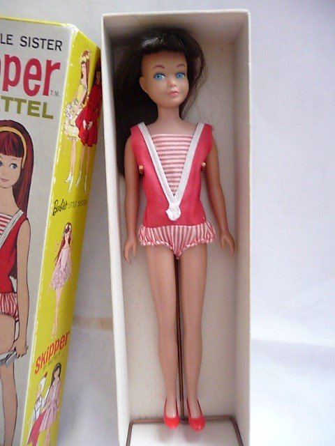 Barbie - 由Mattel 1965/68在ovp中的SKIPPER