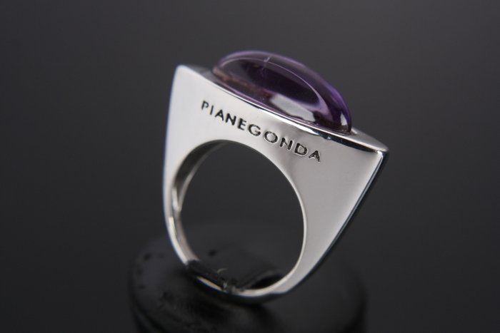 Pianegonda - 925 Silber - Ring Amethyst