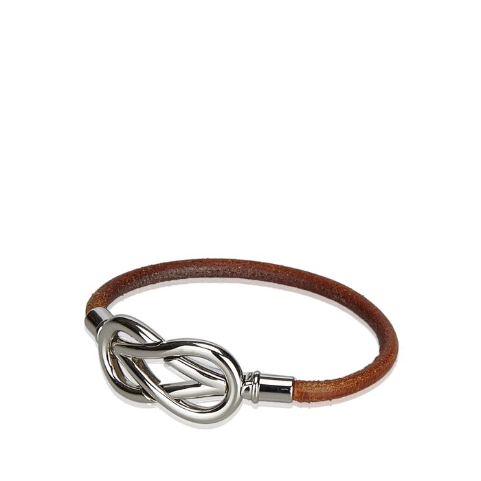 Hermes - Leather Infinity Bracelet 