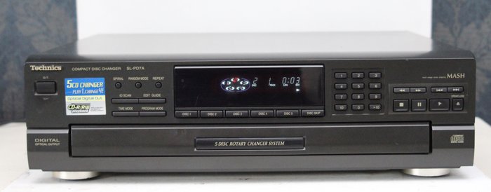 Technics - SL-PD7A, 5 cd wisselaar / compact disc changer - CD-Player