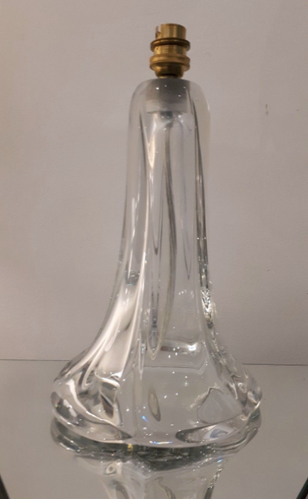 Vintage Signed Daum French Crystal, Vintage French Crystal Table Lamps