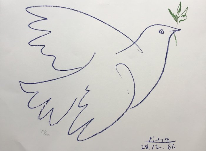 Pablo Picasso  - La colombe de la paix 1961
