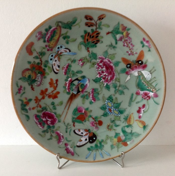 Talerz - Celadon - Ceramika - Chiny - XIX wiek
