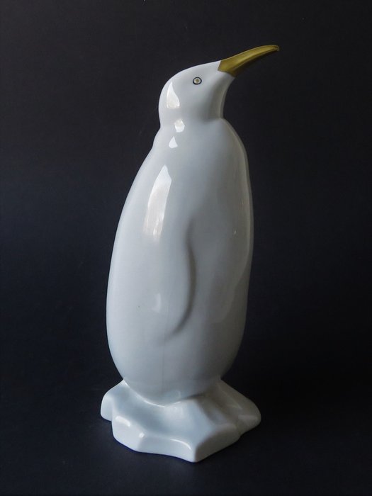 Hollóháza - Großer Pinguin - Porzellan