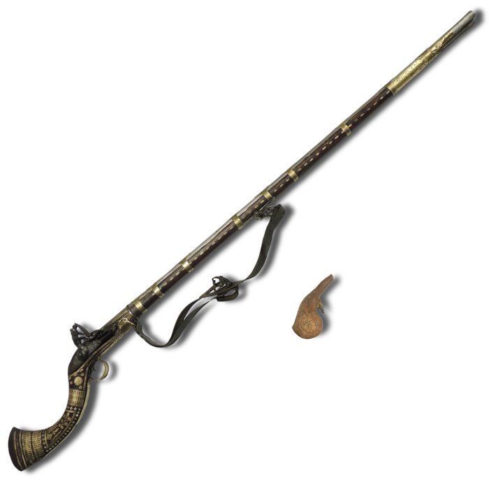 Antieke musket uit het Midden-Oosten - Single Shot - Vuursteen - Musket - 16-18mm