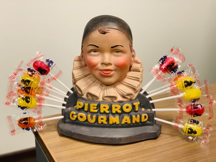 Pierrot Gourmand - Busto de piruleta - Yeso
