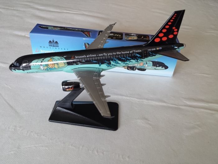 Tintin - Maquette avion Brussels Airlines - Airbus A320 Rackham - (2016)
