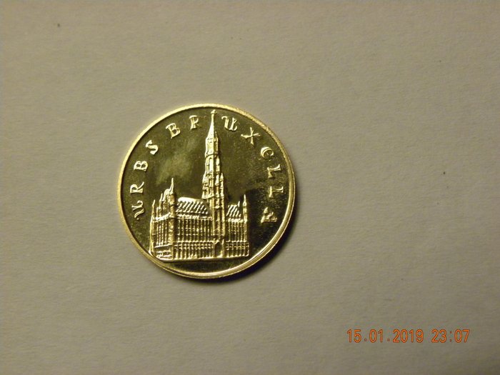 Belgia - Medaille  1979 "1000 jaar Brussel" - Gull