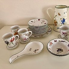 Janneke Brinkman-Salentijn Butterflies Porcelain Dessert Plate JBS Collection 7" 