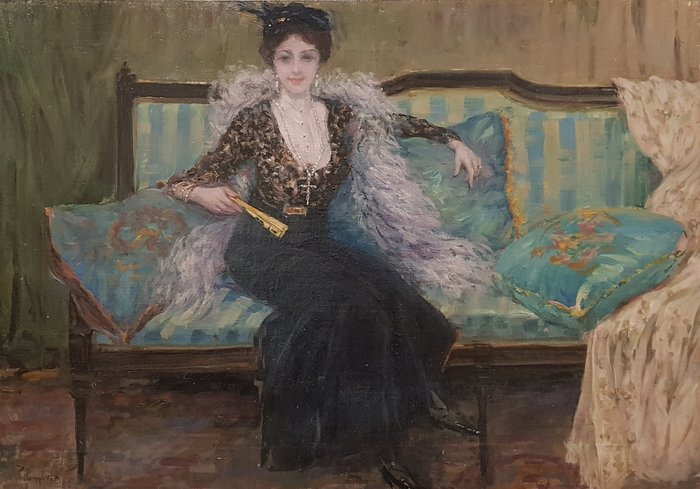 Pietro Scoppetta (1863-1920) - Ritratto di Vittoria Lepanto 