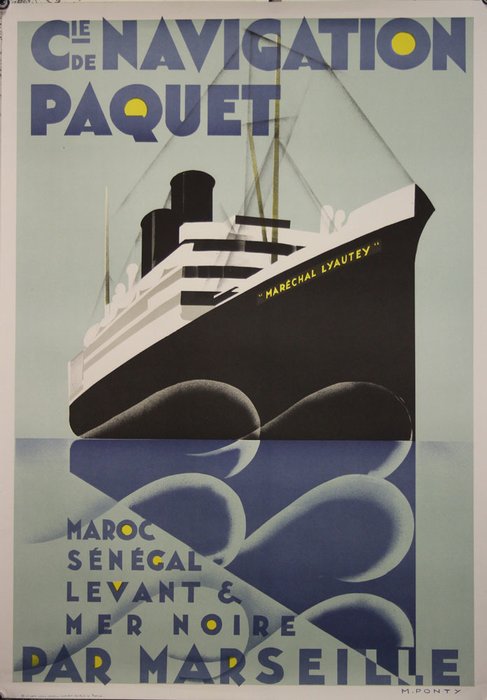 ponty - Cie de navigation Paquet. Maroc, Sénégal (1929) - 1990年代
