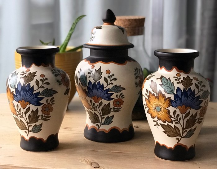 Flora Gouda Plateel Holland Handwerk - 花瓶 (3)
