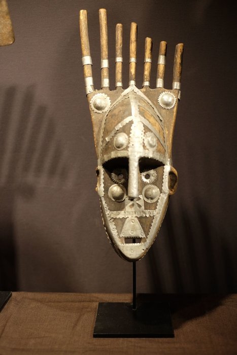 Mask - Aluminium, Wood - Ntomo - Bamana  - Mali  