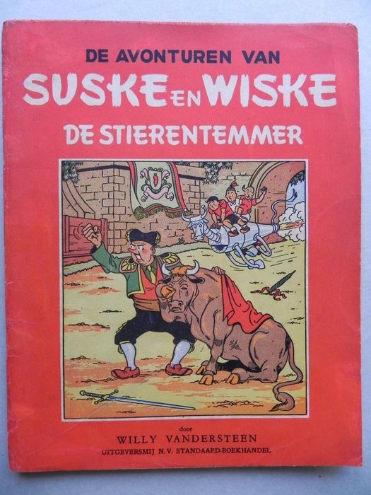 Suske en Wiske RV-10a - De stierentemmer - Συρραμένο - Πρώτη έκδοση - (1950)