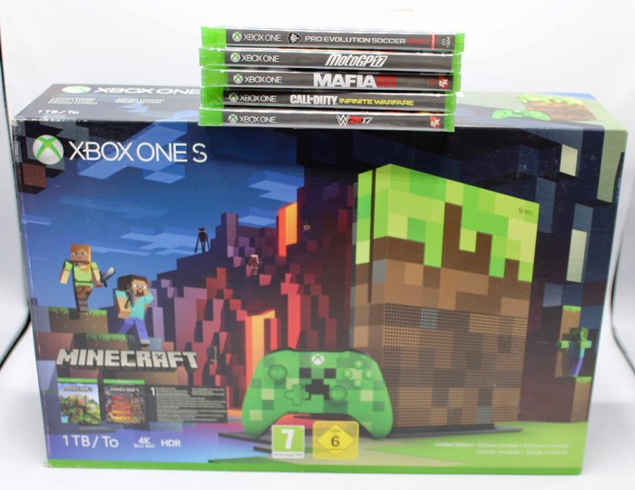 minecraft xbox one s console