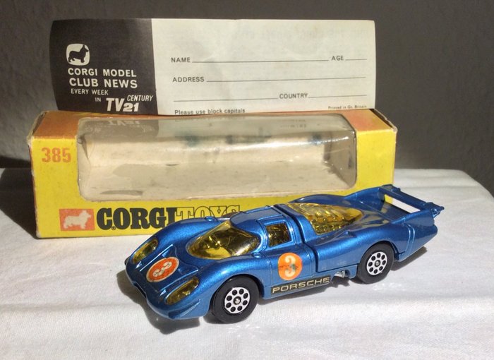 Reproduction Box by DRRB Corgi #385 Porsche 917 