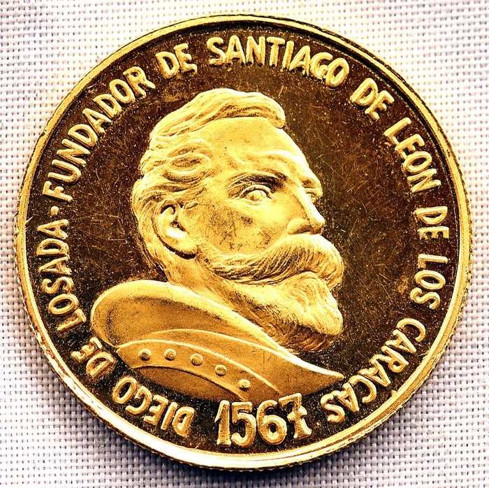 Spanyolország - Medalla - 1967 CARACAS - Diego de Losada - ESCASA  - Arany