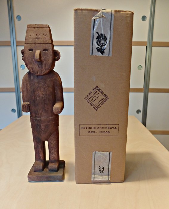 Kuifje, Tintin - Figurine Pixi / Patrick Regout 40506 - Le Fétiche Arumbaya - h. 41 cm - (1991)