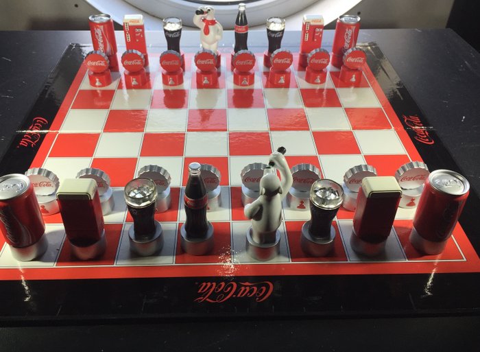 Coca Cola chess game Collectors Item - Plastic