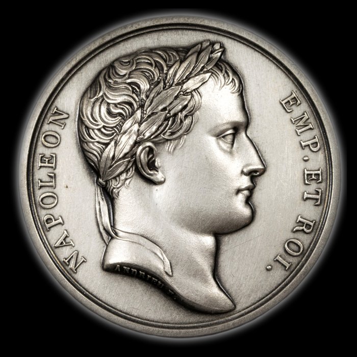 Francja - Médaille 'Napoleon - Entrée à Moscou, 14 Septembre 1812' par Andrieu - Bronze argenté