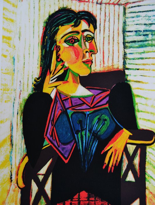 Pablo Picasso (d'après) - Portrait de Dora Maar assise