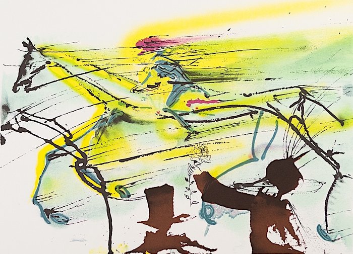 Salvador Dalí (after) - Le Cheval de Course (Race Horse) - Catawiki