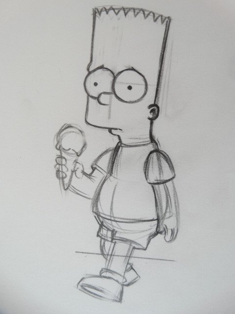 Matt Groening - The Simpsons - Original drawing - Catawiki