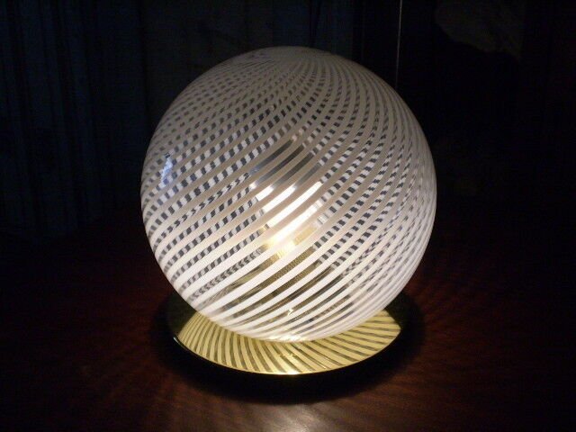 Lampe Murano 70 Jahre - Metall und Glas