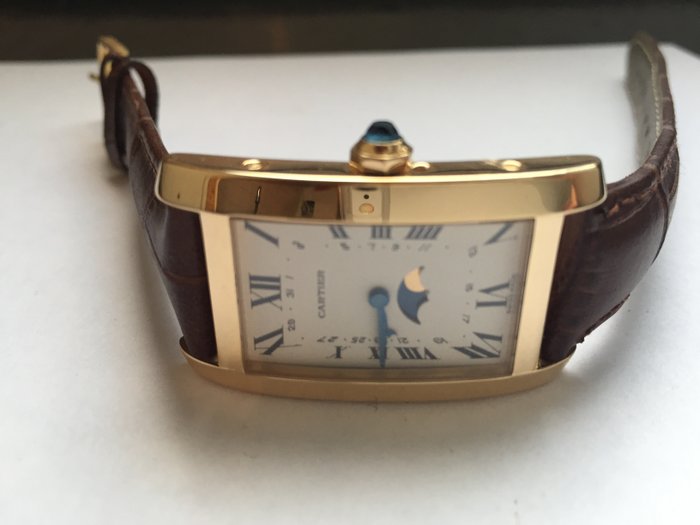 cartier tank americaine moonphase