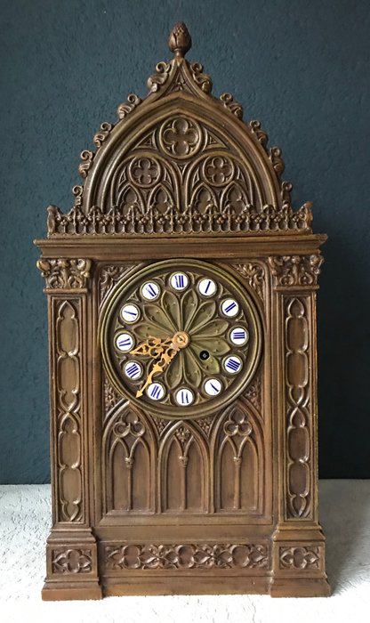 哥特式时钟 -  Japy Fils  - 奖牌d'agent - 铁（铸／锻） - 约1844/1849
