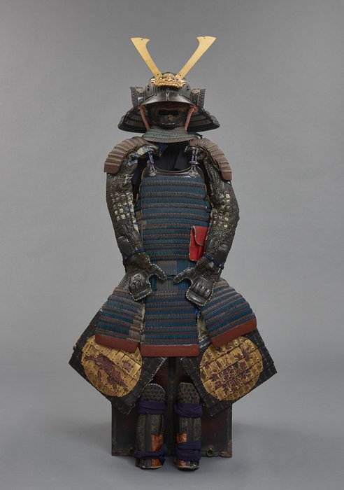 Yoroi Armour Suit Gelakt Metaal Samurai Japan