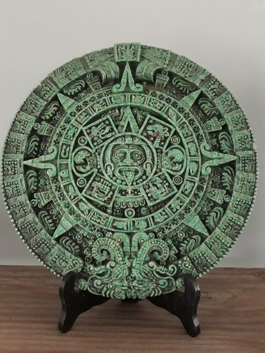 Kamień kalendarza Azteków z Meksyku - Złożony