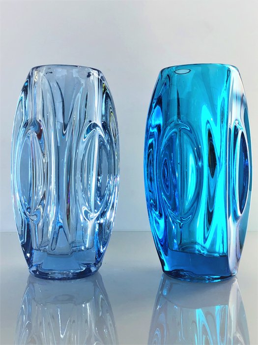 Rudolf Schrotter - Sklo Union - 子弹/镜头花瓶 (2) - 玻璃