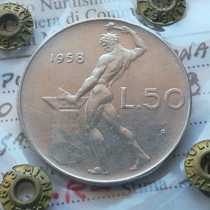 Italy - Italian Republic - 50 Lire 1958