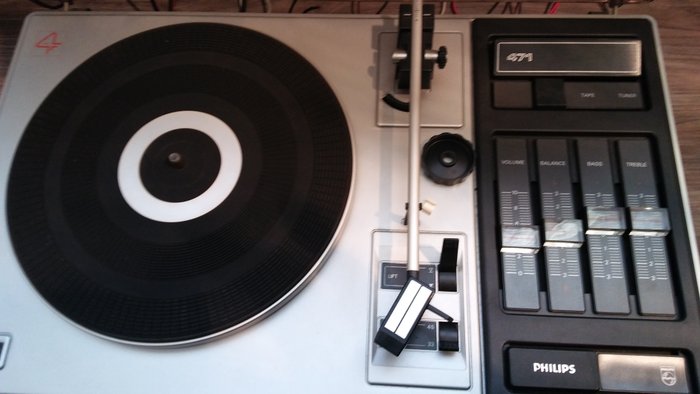 Philips - 471 - Nehmen Sie Plattenspieler und Lautsprechersatz auf