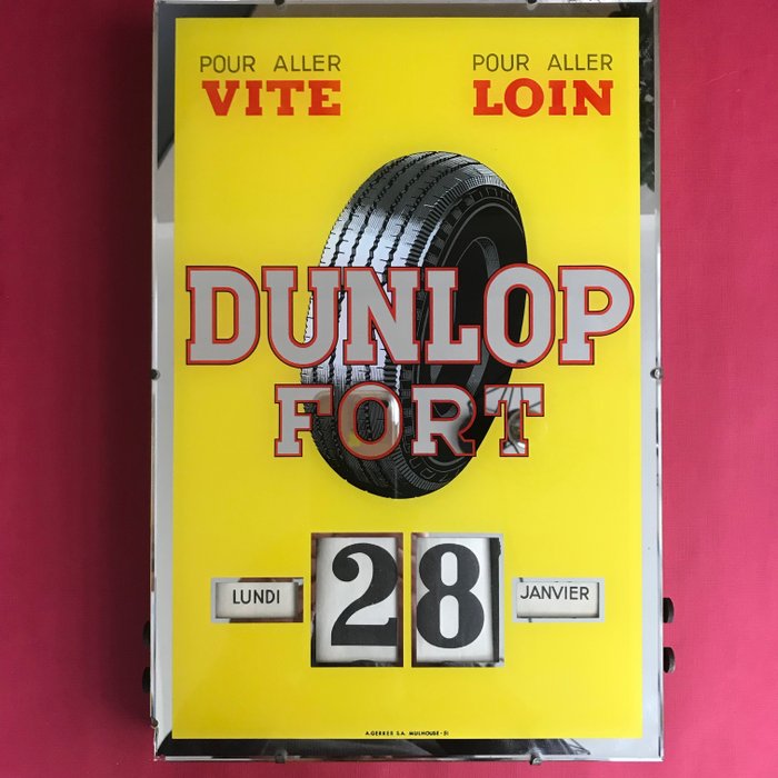 Perpetual Kalender DUNLOP FORT - DUNLOP - 1950 