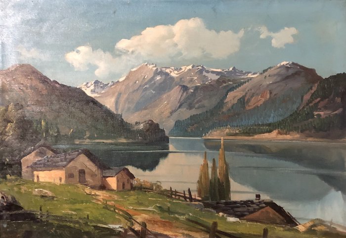 Liverani Luigi (1889 -  1958)  - Paesaggio di montagna